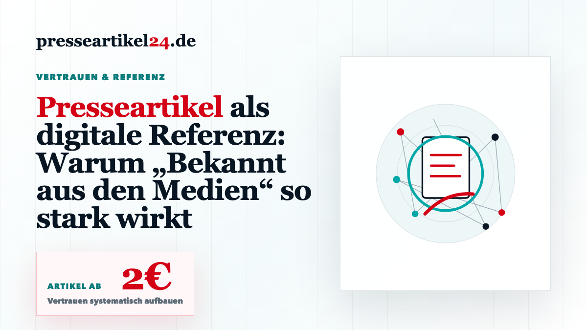 Beitragsbild: Presseartikel als digitale Referenz: Warum „Bekannt aus den Medien“ so stark wirkt