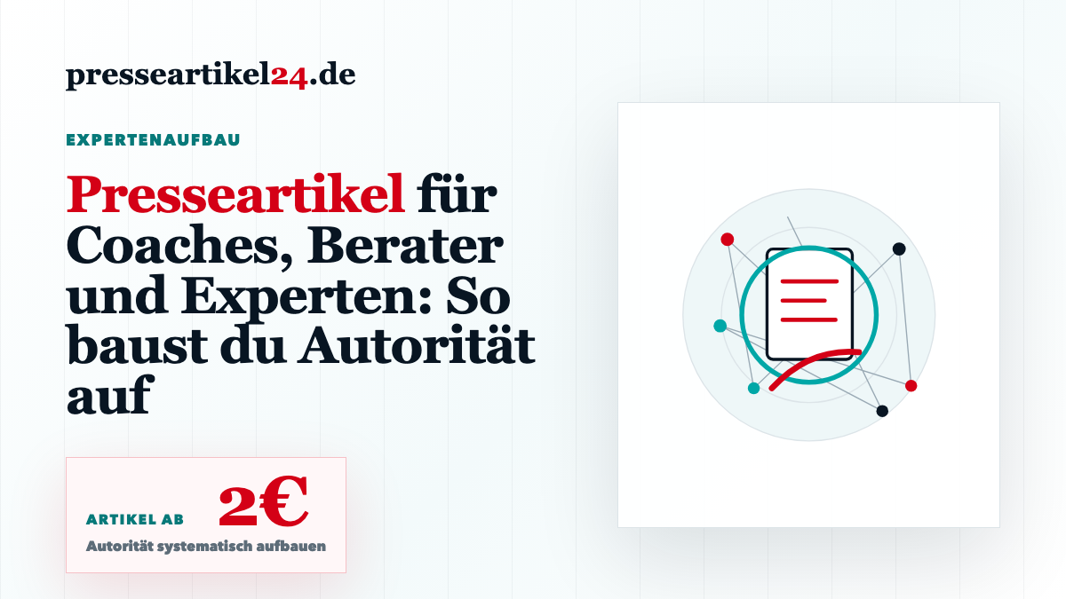 Beitragsbild: Presseartikel für Coaches, Berater und Experten: So baust du Autorität auf