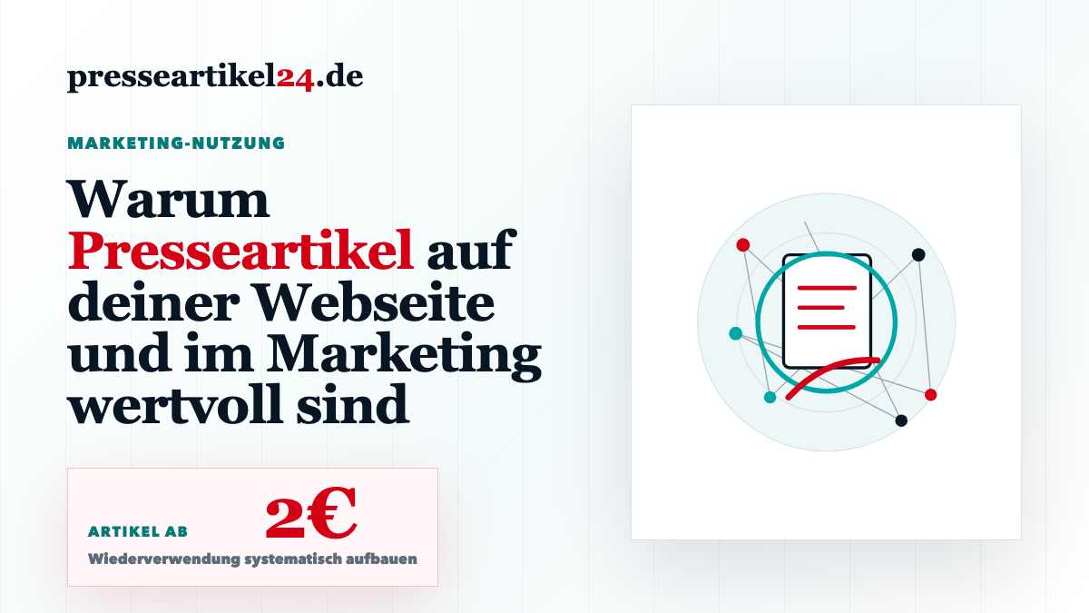 Beitragsbild: Warum Presseartikel auf deiner Webseite und im Marketing wertvoll sind