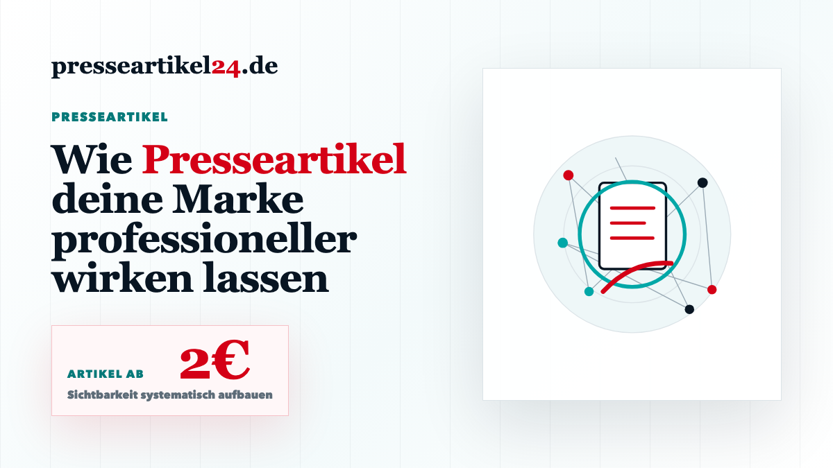 Beitragsbild: Wie Presseartikel deine Marke professioneller wirken lassen